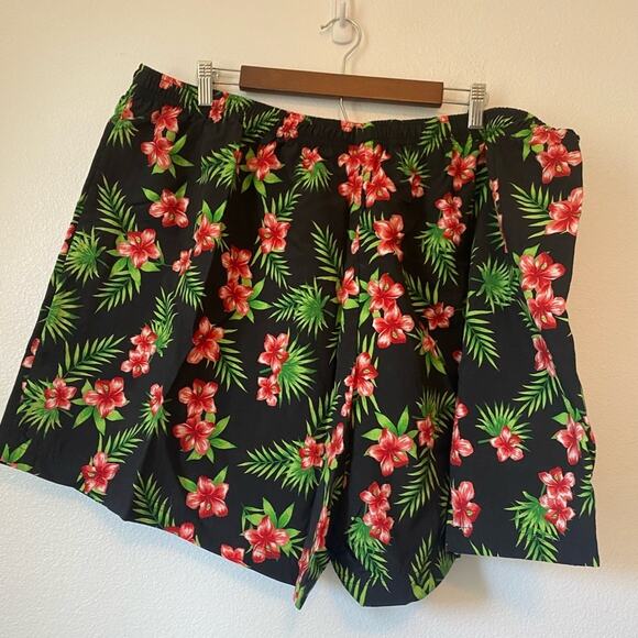 Lane Bryant Hawaiian Tropical Floral Lightweight Loungwear Shorts Size 3X NWOT - Picture 4 of 8
